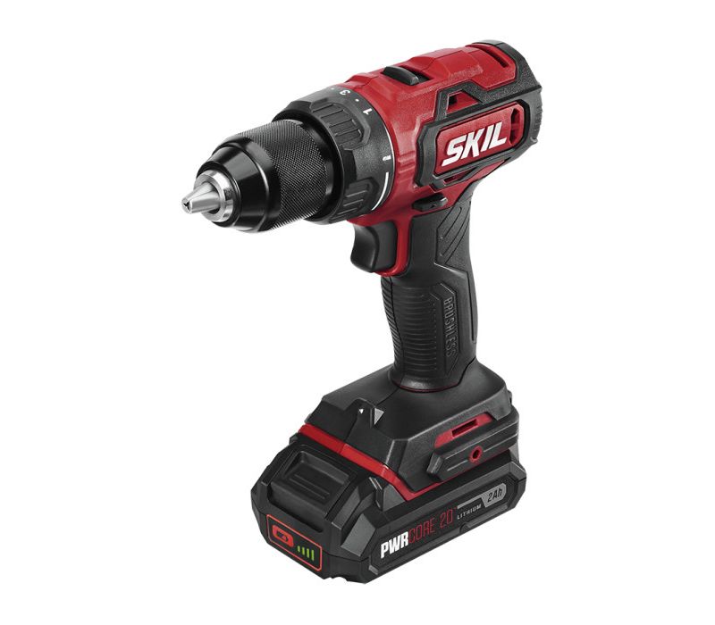Skil DL529303 PWRCore 20 20V Brushless Lithium-Ion 1/2 in. Cordless Drill Driver Kit (2 Ah)