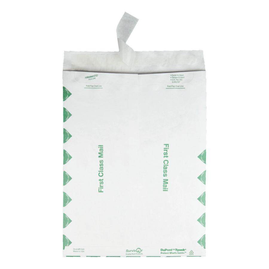 Survivor Tyvek USPS First Class Mailer 10 x 13 White 100/Box R1590