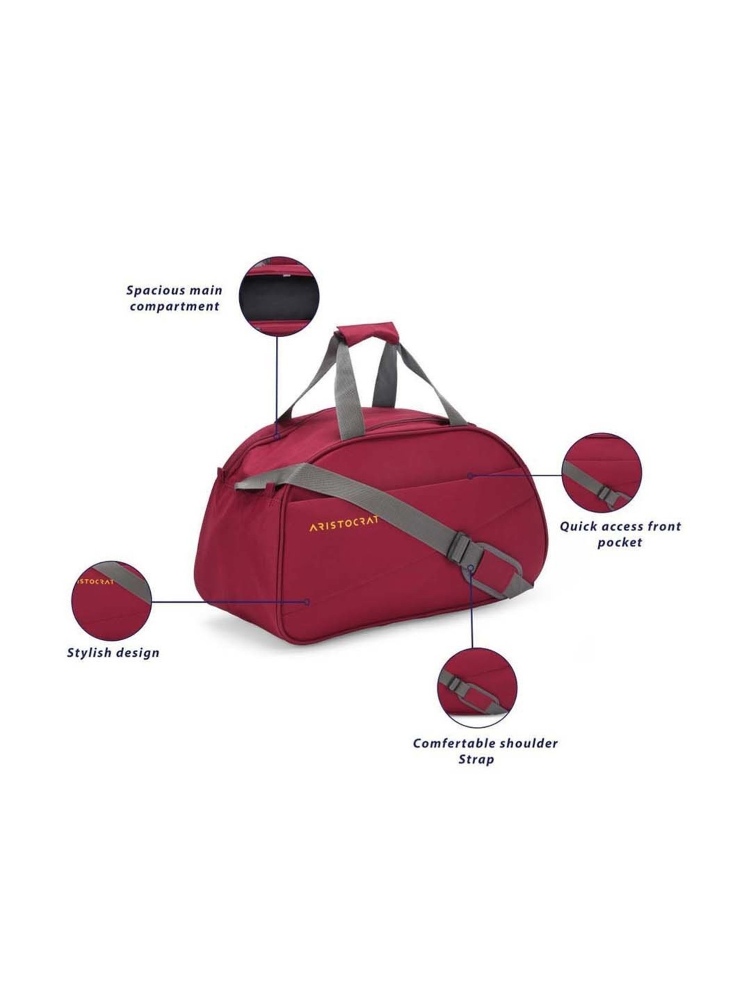 Aristocrat Red Large Duffle Bag
