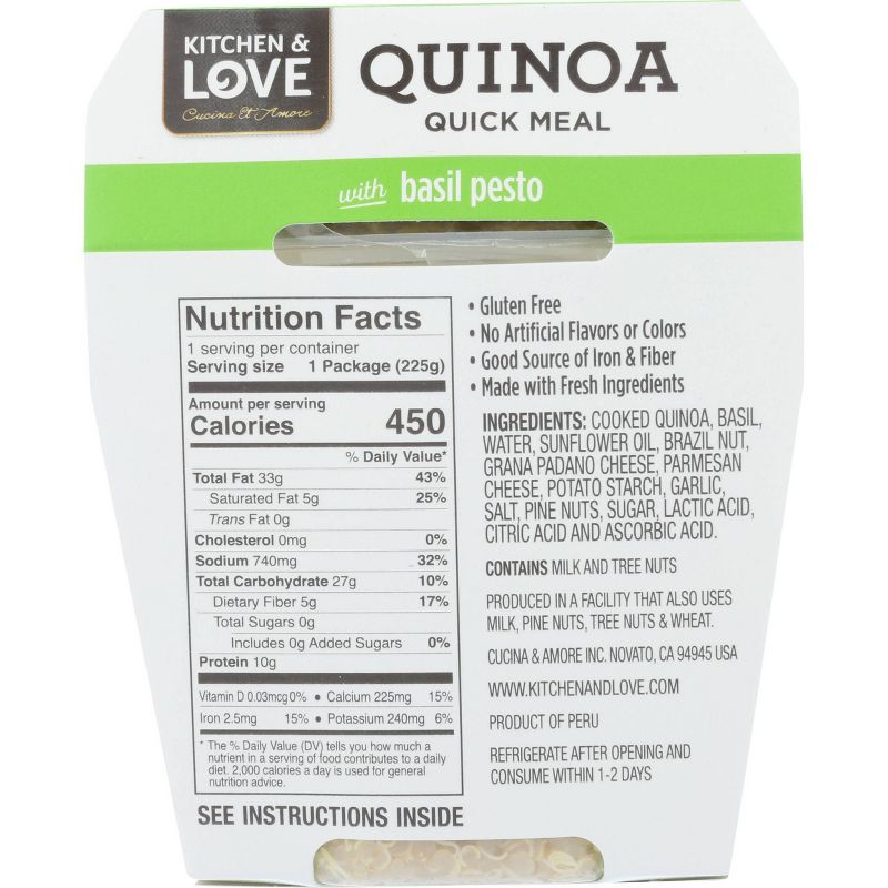 Cucina & Amore Basil Pesto Quinoa - 7.9oz