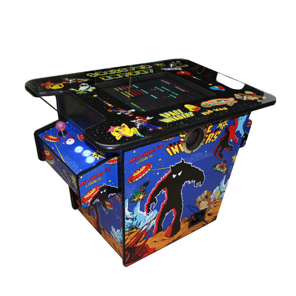 Cocktail Arcade Machine Video Game 22" LCD with 60 Classic Games Special Artwork