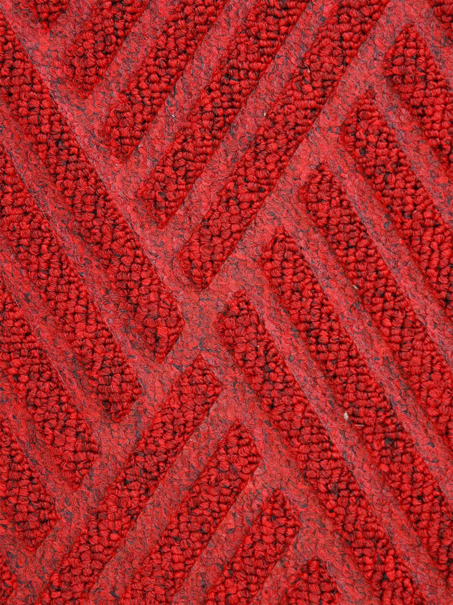 Ariana Red Microfibre Double Happy Feet Outdoor Door Mat - Set of 2