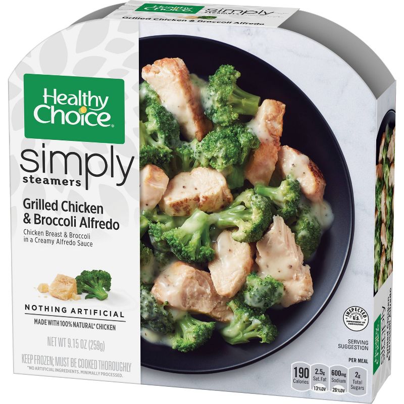 Healthy Choice Simply Frozen Chicken Broccoli Alfredo - 9.15oz