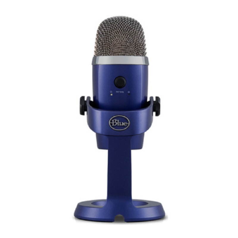 Blue Yeti Nano USB Mic (Vivid Blue) with Knox Boom Arm, Shock Mount & Pop Filter