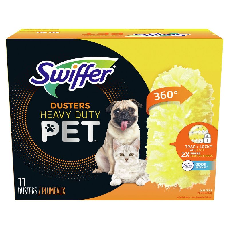 Swiffer Dusters, Pet Heavy Duty Refills with Febreze Odor Defense - 11ct