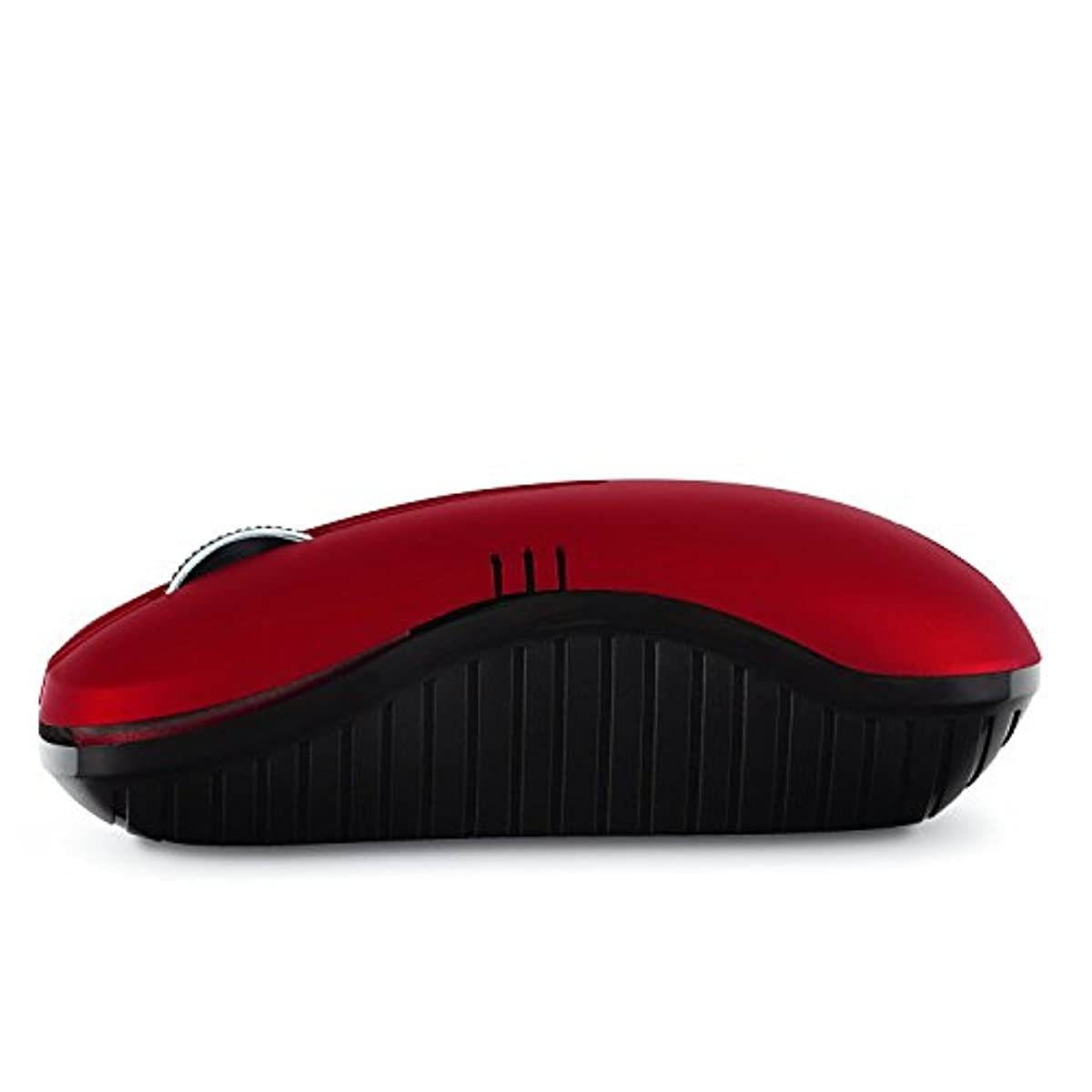 Verbatim Wireless Notebook Optical Mouse, Commuter Series &ndash; Matte Red