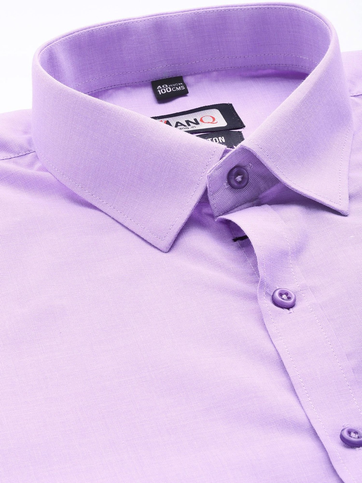 ManQ Purple Regular Fit Shirt