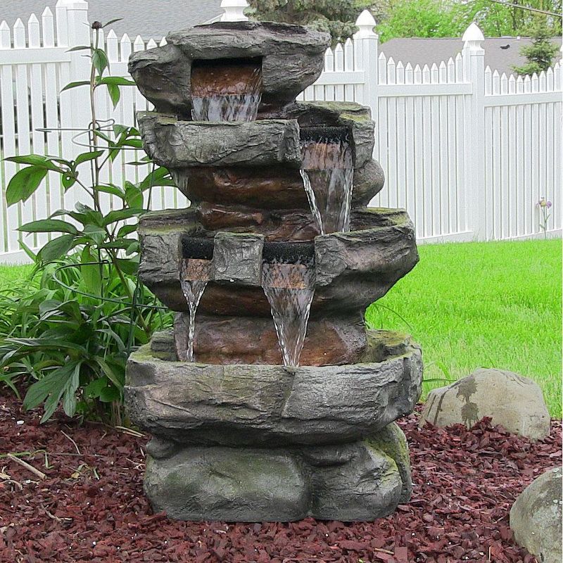 Ceramic Cascading Vines Garden Fountain - Acorn Hollow