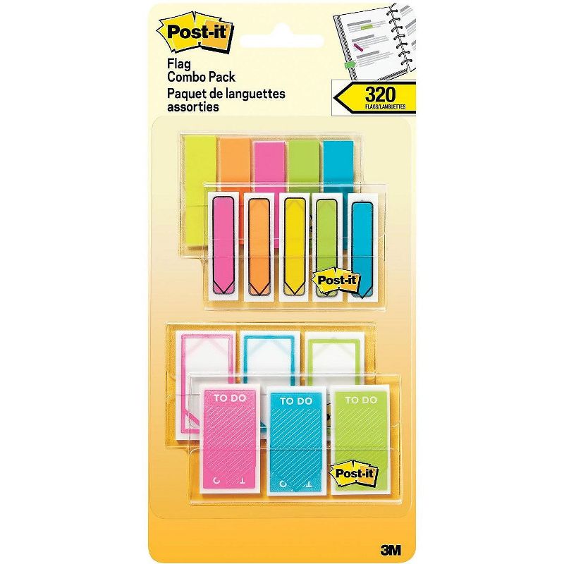 Post-it 1/2 and 1 Prioritization Flags, Red 683XLB