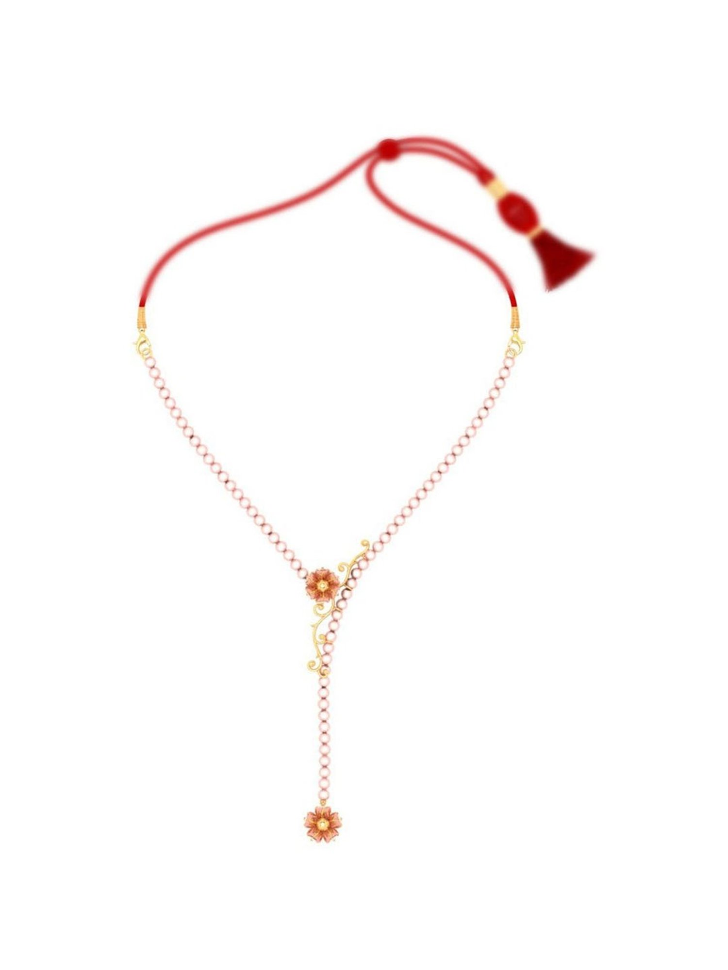 P.C. Chandra Jewellers 14k Yellow Gold Floral Design Necklace