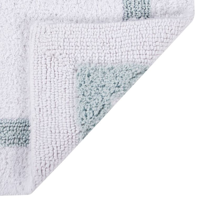 2pc Solid Memory Foam Shag Bath Mat Set Blue - Yorkshire Home