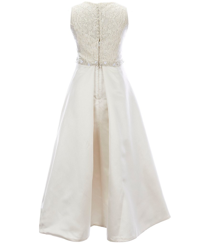 Bonnie Jean Big Girls 7-16 Sequin/Ombre Handkerchief-Hem Dress