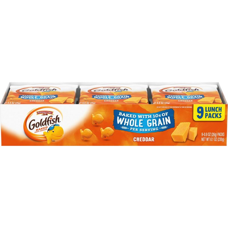 Pepperidge Farm Goldfish Whole Grain Cheddar Crackers - .9oz/9ct