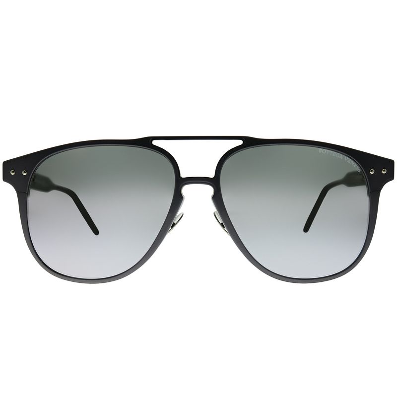 Bottega Veneta BV 0212S 004 Unisex Square Sunglasses Ruthenium 57mm