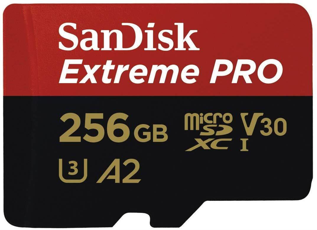 SanDisk Extreme Pro Micro SDXC UHS-I U3 A2 V30 Memory Card (256GB)