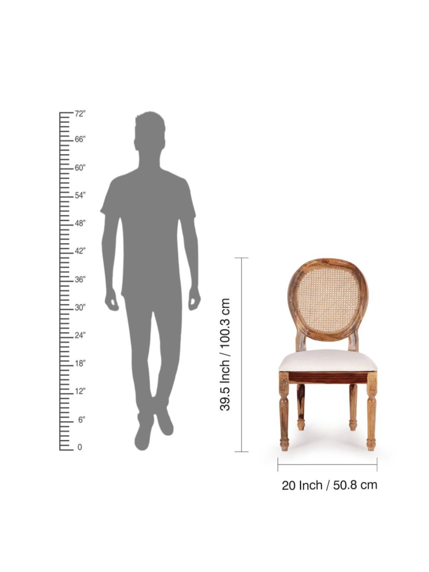 Durian Elanor Modern Brown & Beige Premium Leatherette Dining Chair