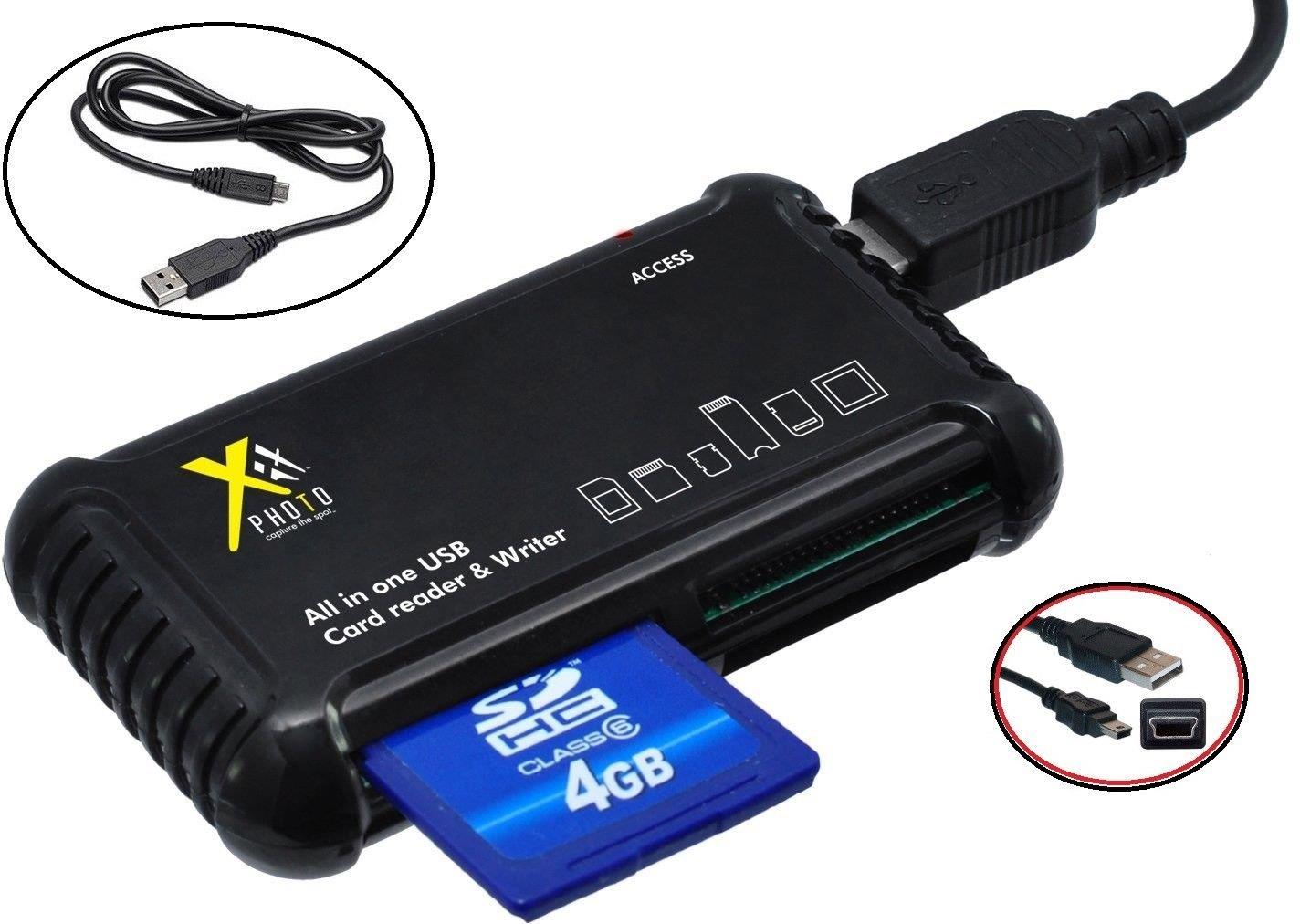 All-in-1 Memory Card Reader Writer For Nikon Coolpix S3700 S7000 L840 P900 S9900