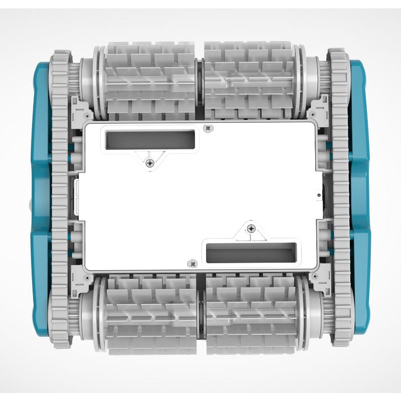 Aquabot Emerald 300 APP Automatic Dual PVC Brush Robot Universal In Ground Pool Cleaner Machine w/ 4D Ultra Fine Microfiber Filtration & 59 Foot Cord