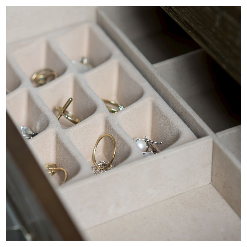 Haley Jewelry Armoire Walnut - Hives & Honey