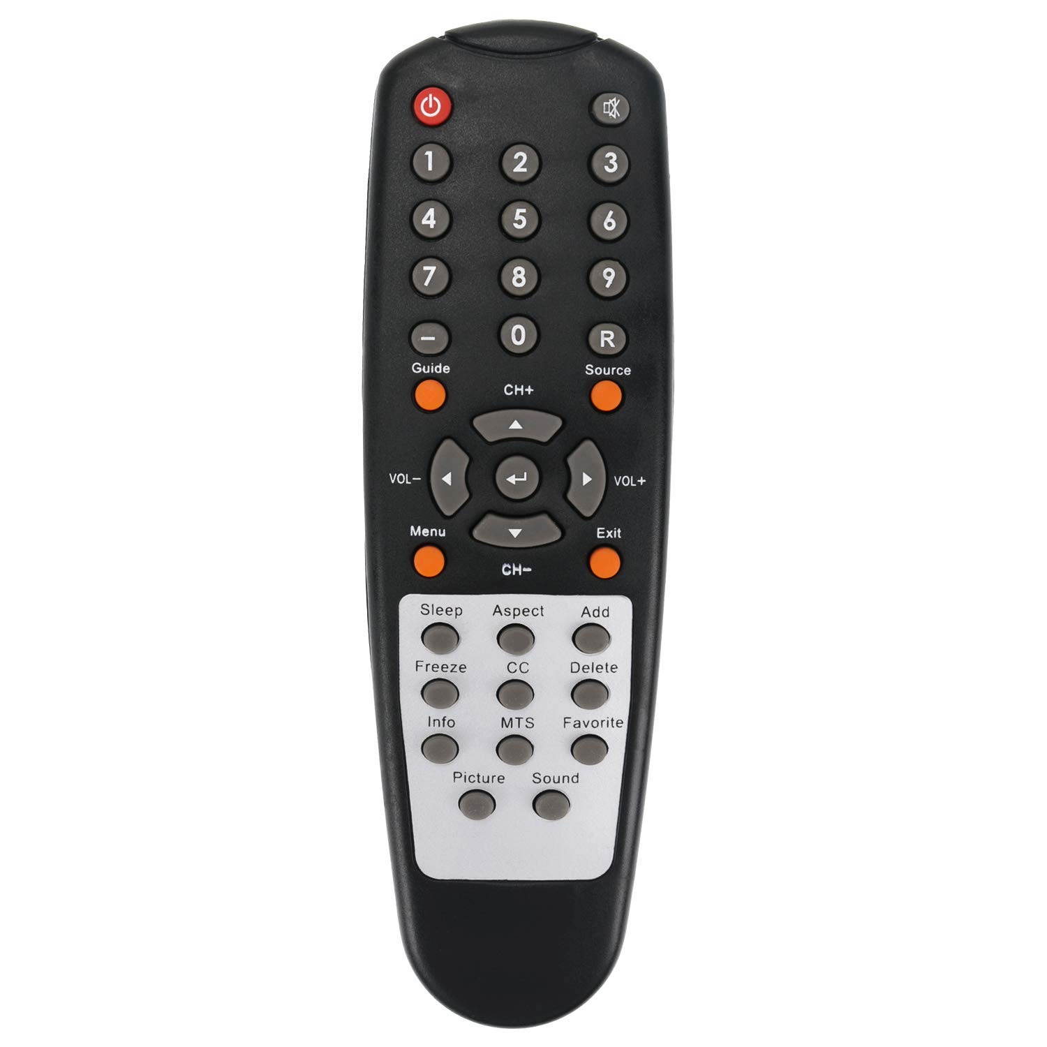 New TV Remote Control Compatible with Sceptre LCD LED Class HDTV E195BV-HD X320BV-HD X322BV-HD X370BV-HD E240BC-FHD E240LC-FHD E240PC-FHD E240RC-FHD E240WC-FHD E243CC-FHD X240BC-FHD X240BV-FHD