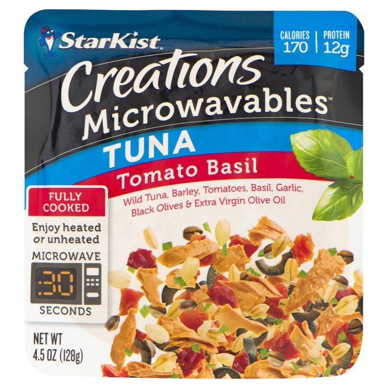 StarKist Creations Microwavables Tomato Basil Tuna Pouch - 4.5oz