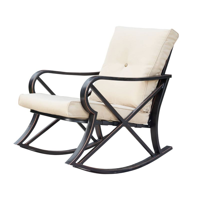 3pc Rocking Chair Patio Seating Set - Patio Festival