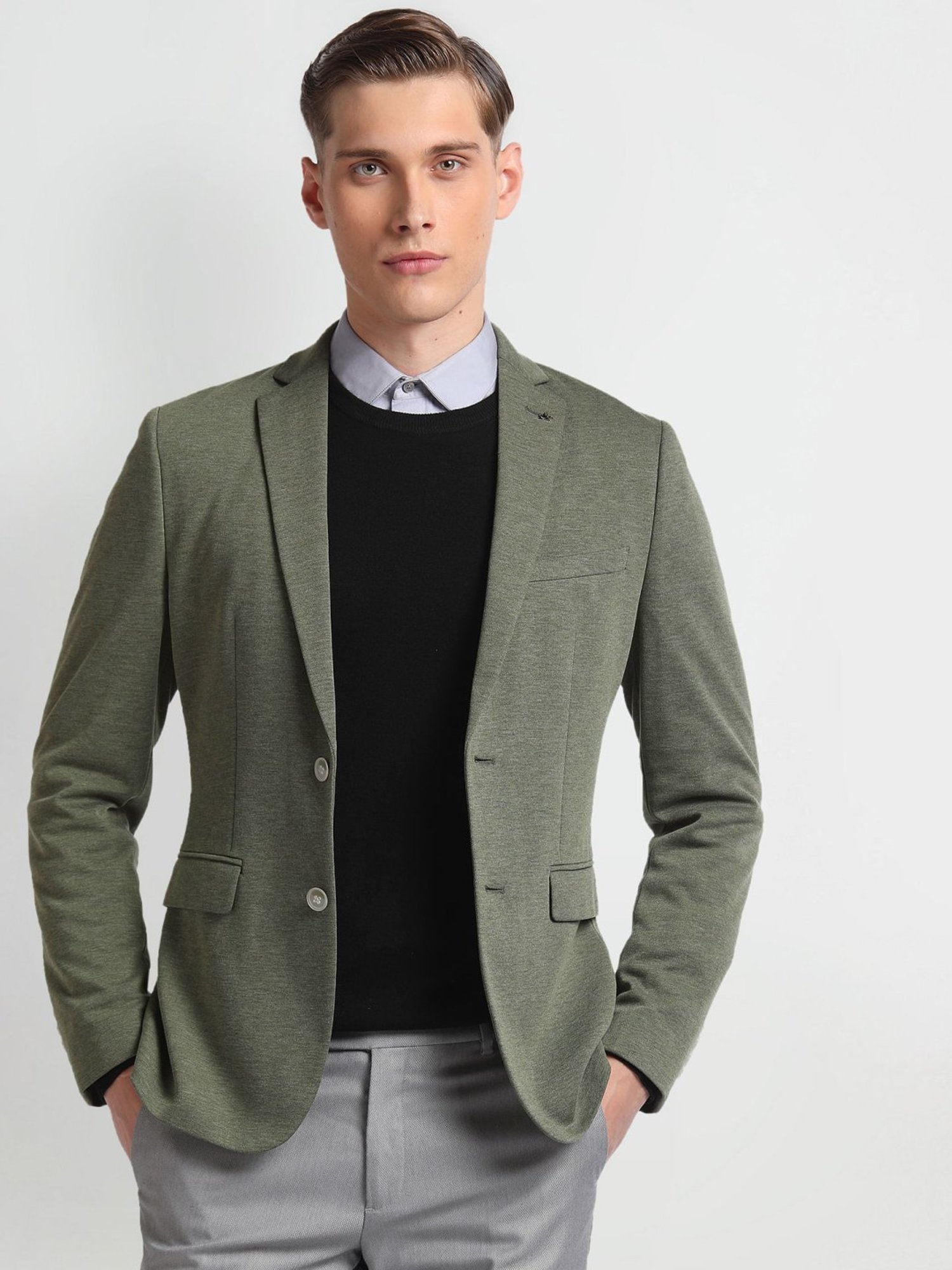 Arrow Green Slim Fit Blazer