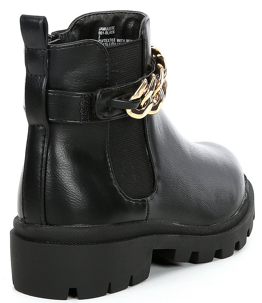 Steve Madden Girl's J-Amulet-C Chain Detail Boots (Youth)
