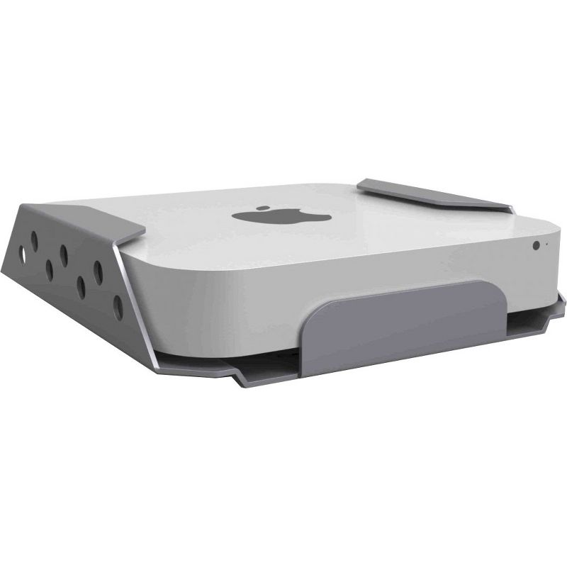 Mac Mini Secure Mount Enclosure with Lockable Head - Aluminum, Steel - Silver