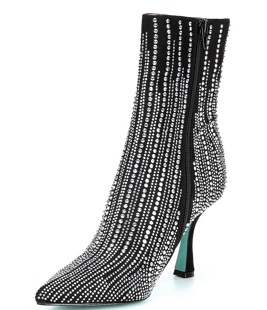 Blue by Betsey Johnson Juelz Rhinestone Booties