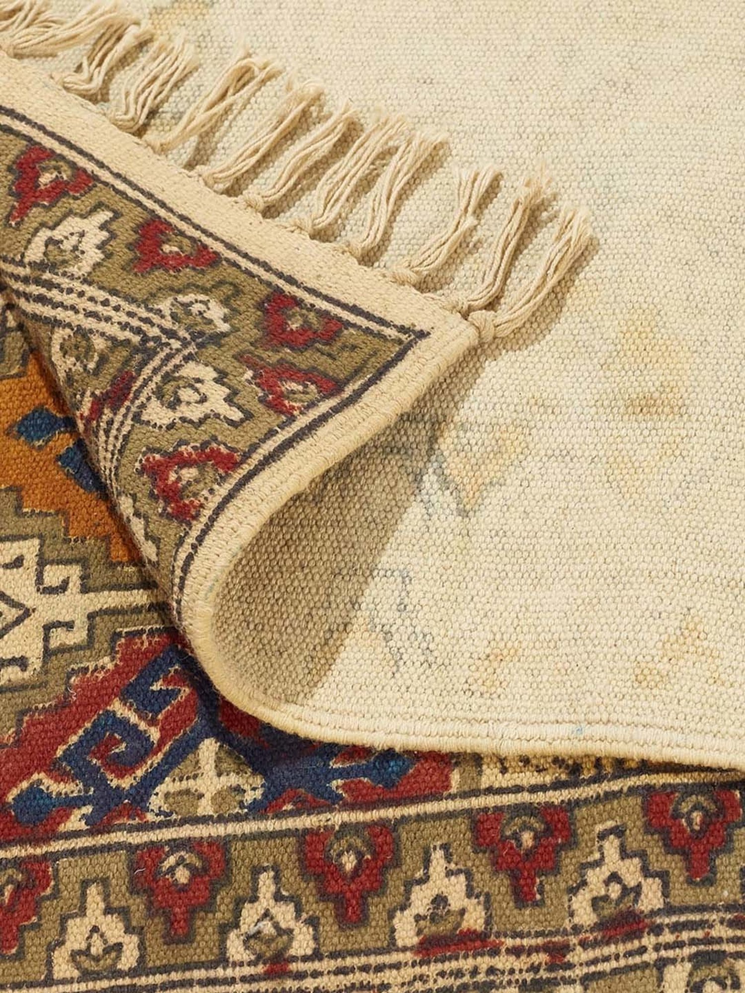 Fabindia Phool Multicolor Cotton Large Trisha Dhurrie