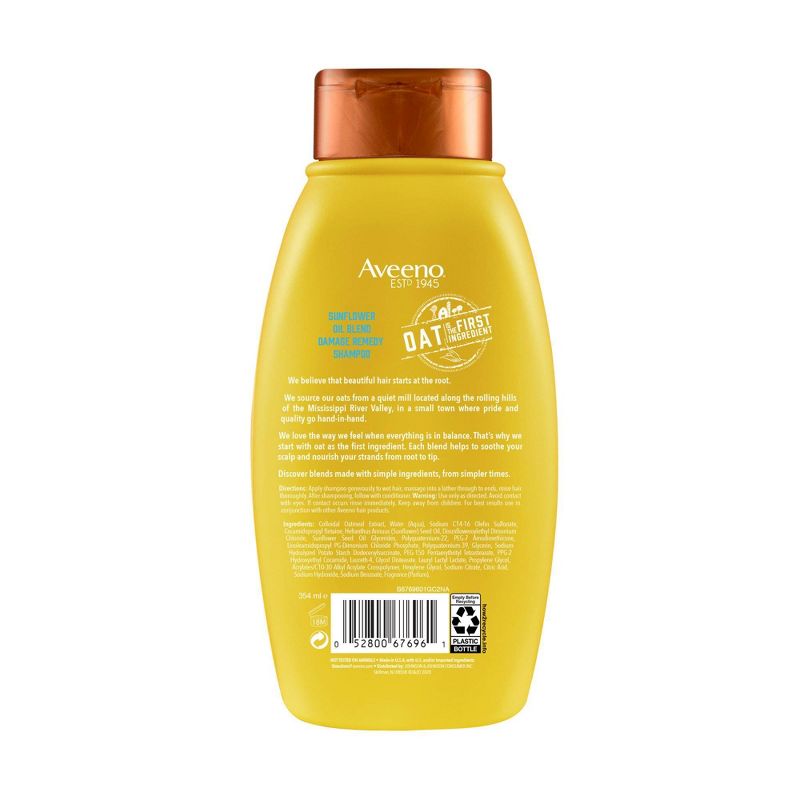 Aveeno Sunflower 7-Oil Blend Shampoo - 12 fl oz