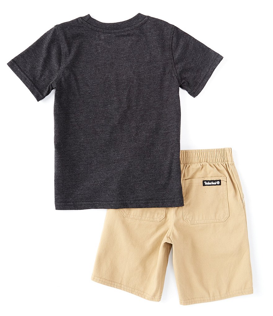 Kinetic by Class Club Little Boys 2T-7 Short-Sleeve Play Hard Performance Tee and Shorts Set