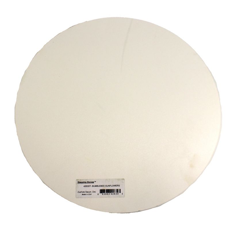 Home & Garden 12.0" Bumblebee Sunflowers Stone Summer Spring Custom Decor  -  Stepping Stones And Pathways