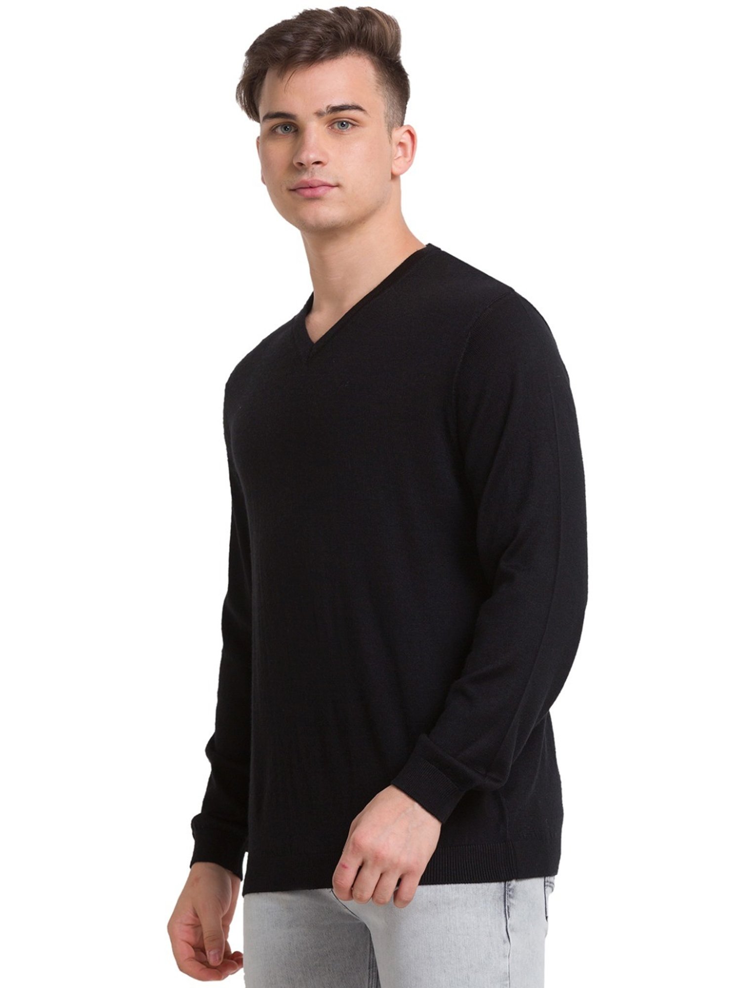 ColorPlus Black Tailored Fit Sweater