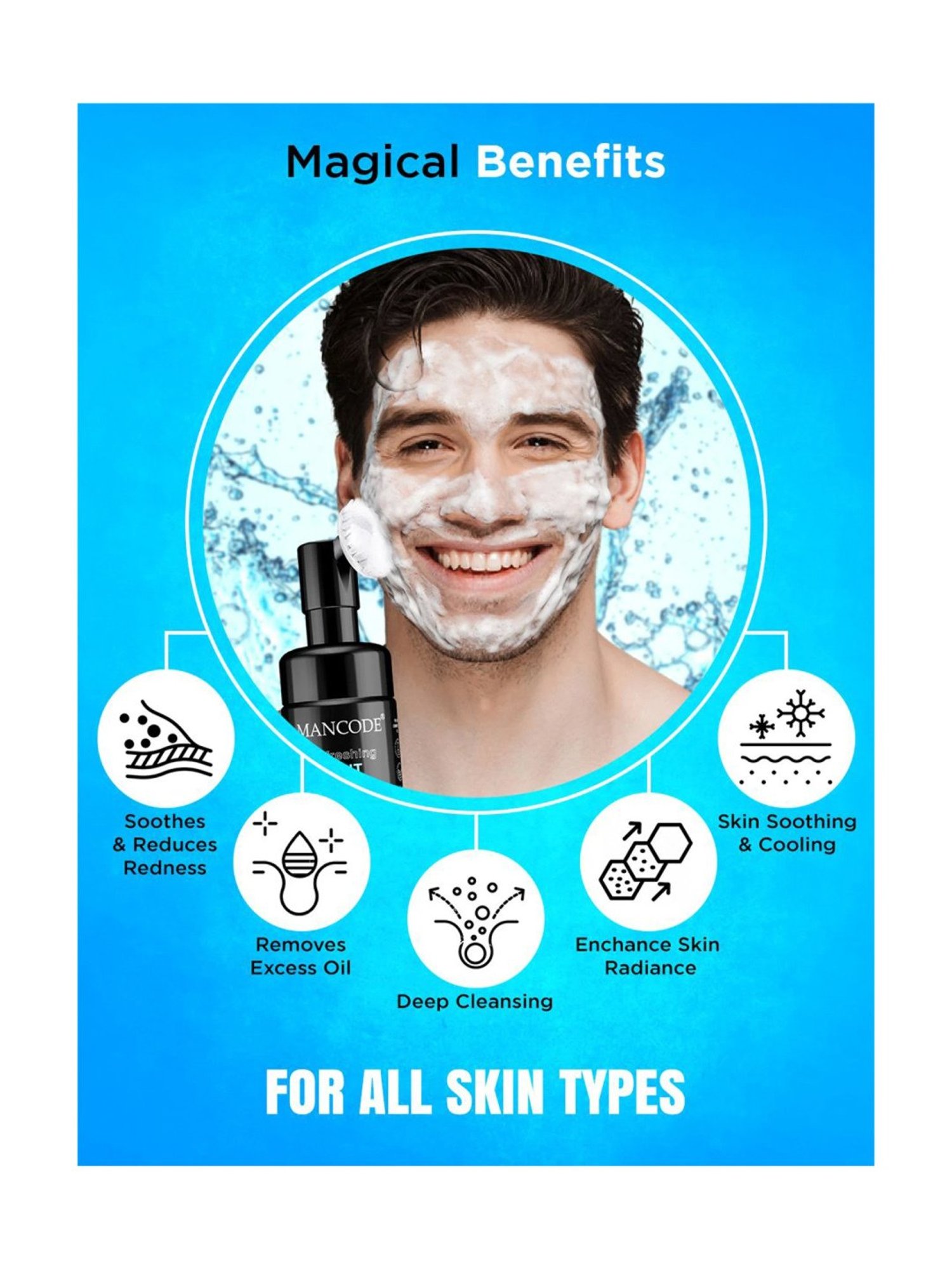 Globus Naturals Rice Ceramide Radiance Face Wash - Pack of 3