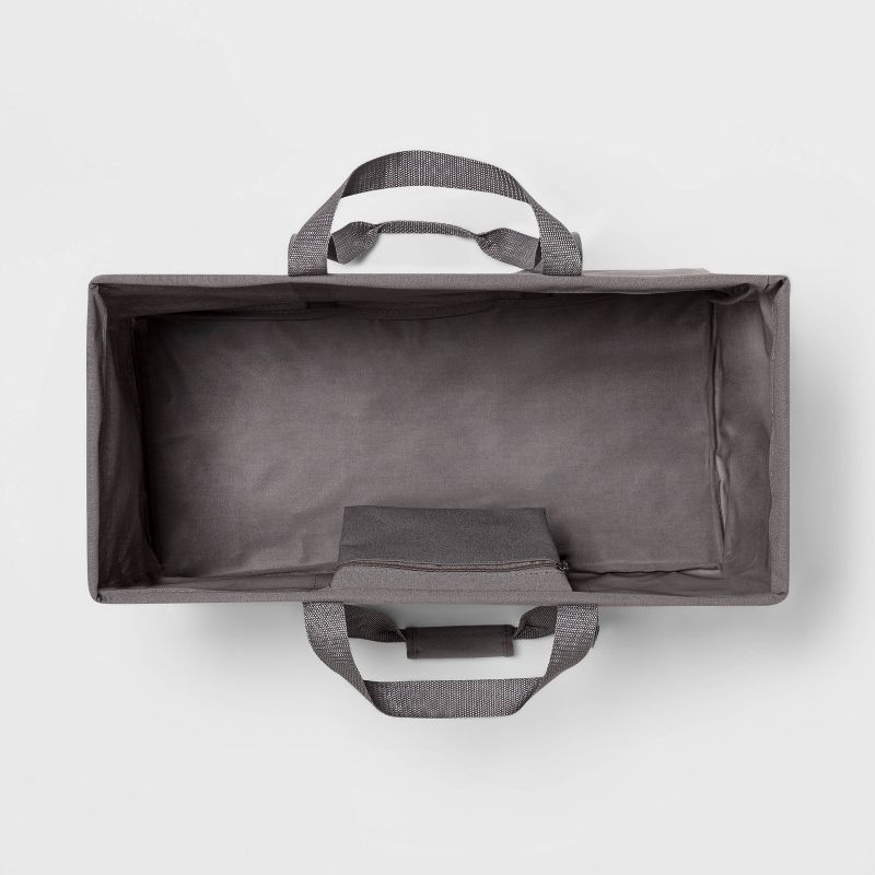 dbest products Laundry Bag Clothes Hamper Basket Wagon Cart Trolley Dolly with Handle, Wheels, and Removable Liner, Grey