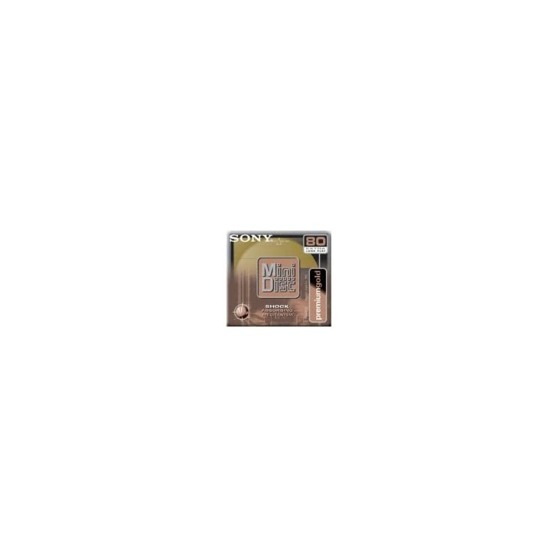 MDW80PL 80 Minute MiniDisc MD Premium Gold Single