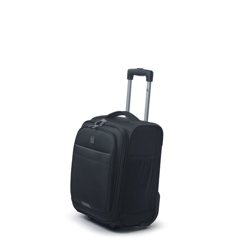 FUL Mission 18" Softside Underseat Carry On Suitcase - Black