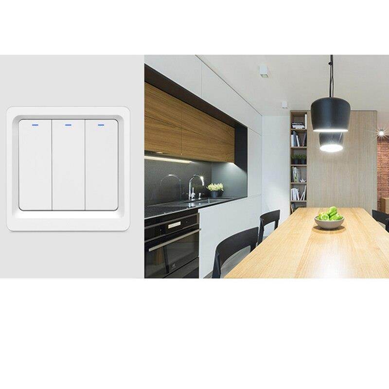 Wifi Remote Control Smart Switch Mobile Phone Voice Timing Button Smart Wall Wifi Switch