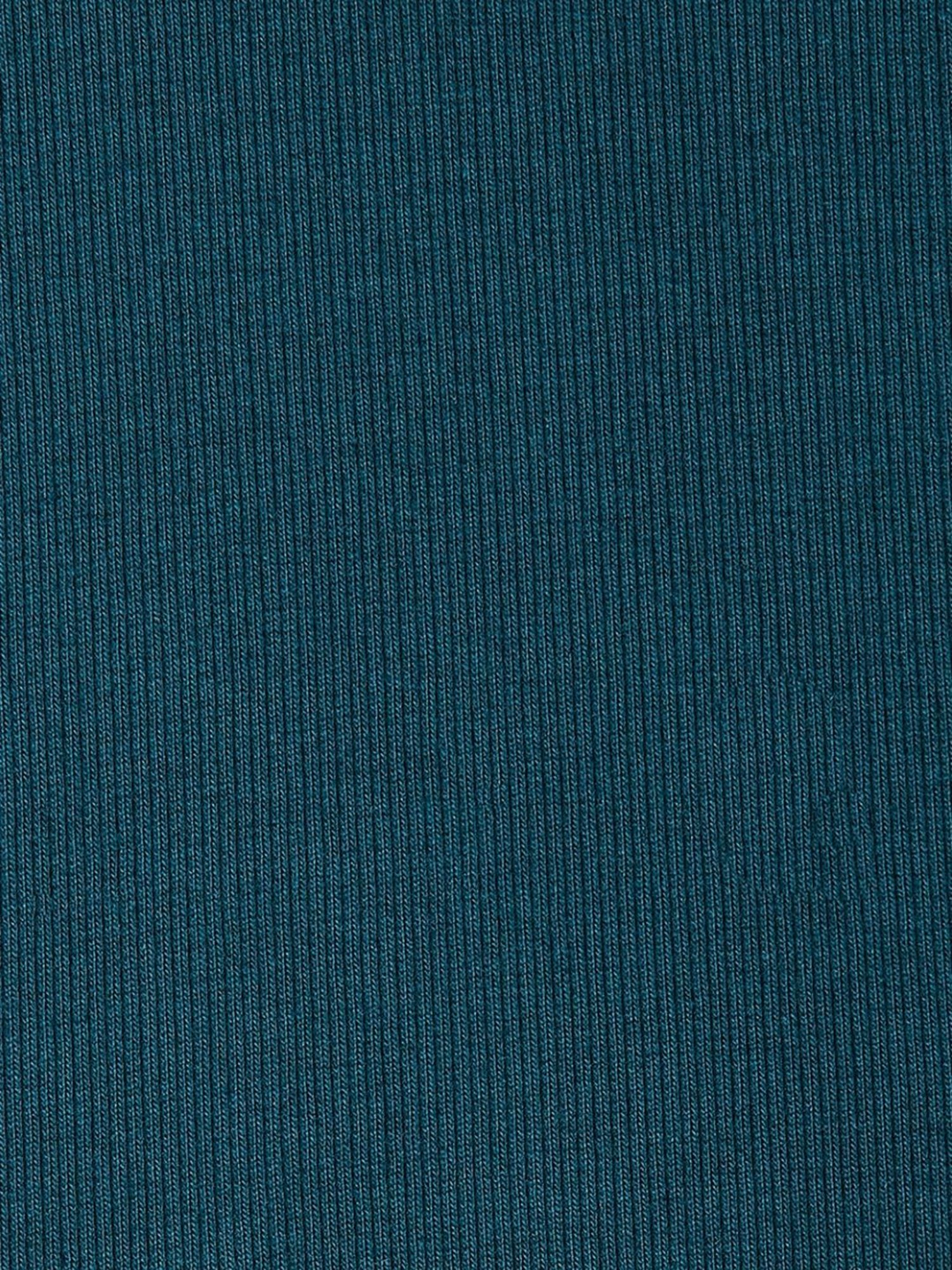 YU by Pantaloons Teal Blue Cotton Printed Top