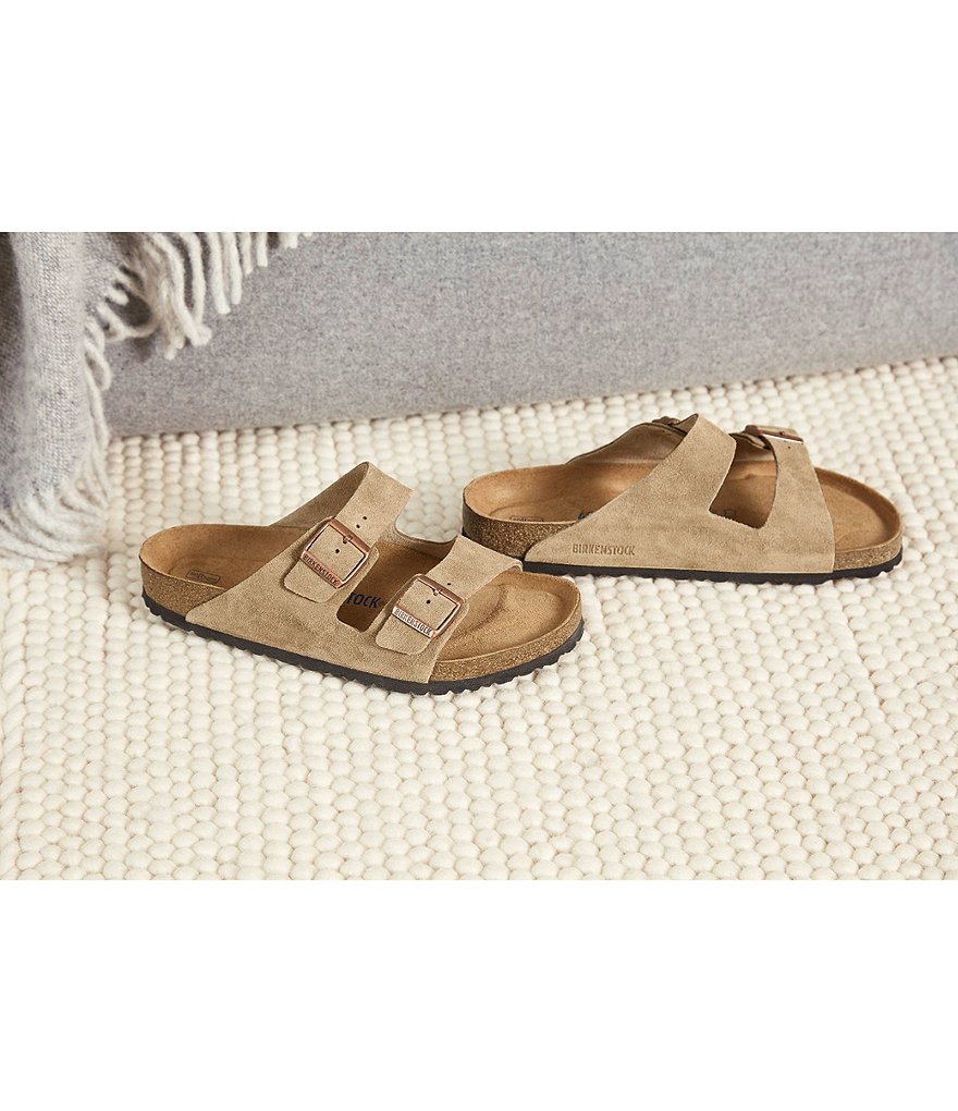 Birkenstock Women's Arizona Suede Dual Adjustable Buckle Strap Sandals