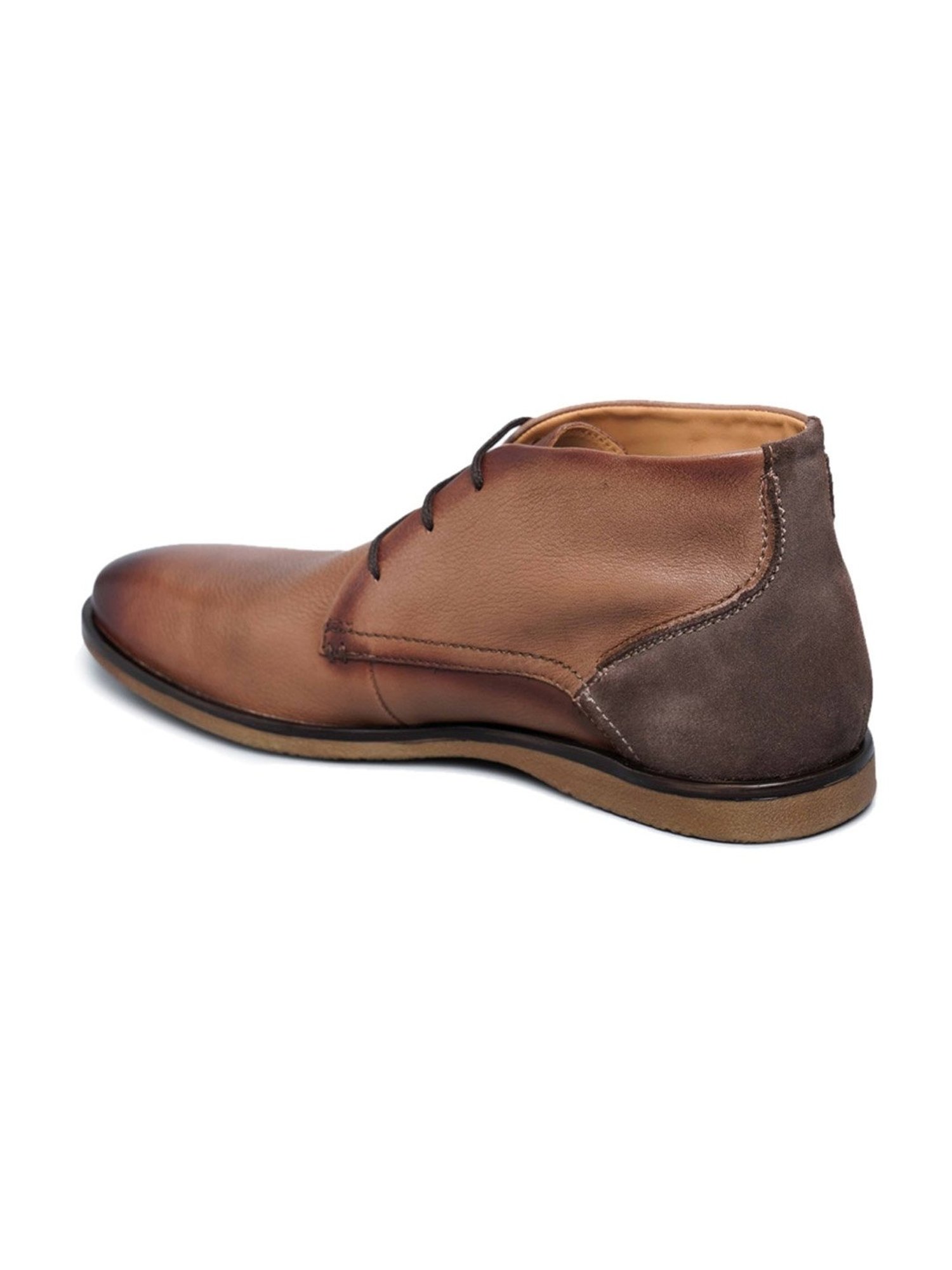 Ruosh Men's Tan Chukka Boots