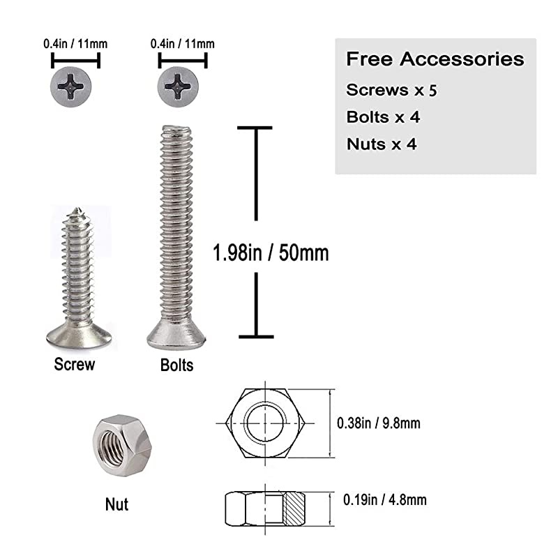 Marine VHF Antenna Mounts Ratchet Mount 316 Stainless Steel Adjustable Base Mount for Boat