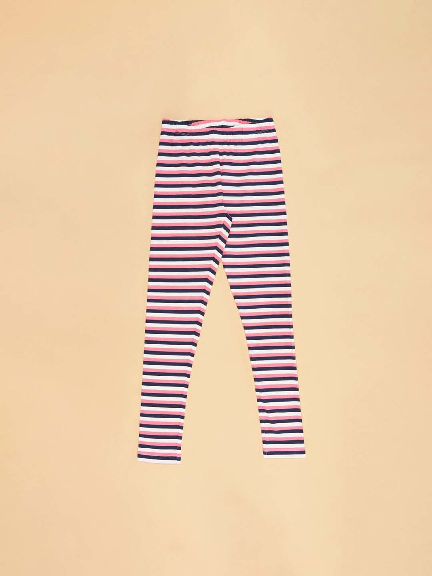 YU by Pantaloons Girls Multicolor Cotton Regular Fit Leggings (Pack of 2)