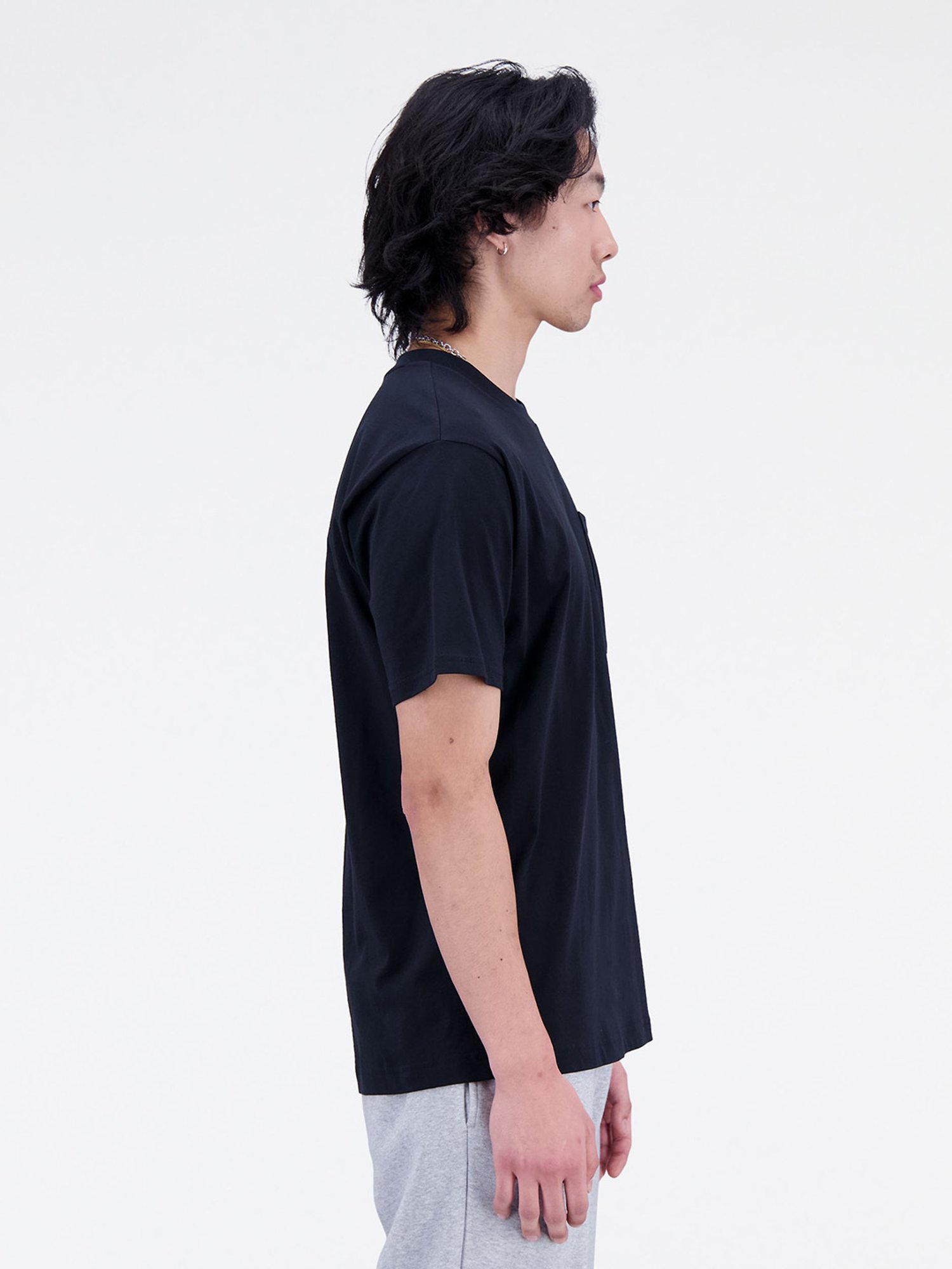 New Balance Black Regular Fit Crew T-Shirt