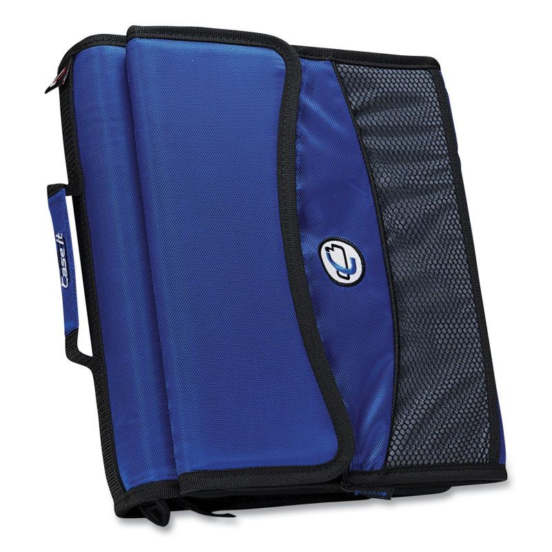 Case-it Sidekick 2-Inch O-Ring Zipper Binder with Removable Tab File, Blue, D-901-BLU