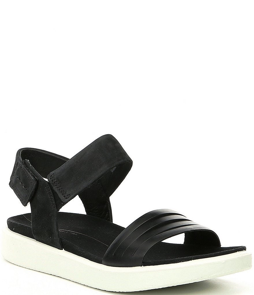 ECCO Flowt Strap Leather Platform Sandals