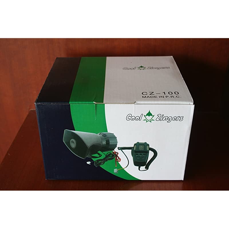 100 Watt Police Siren 5 Sound Emergency Vehicle Warning Speaker PA System Microphone 12v