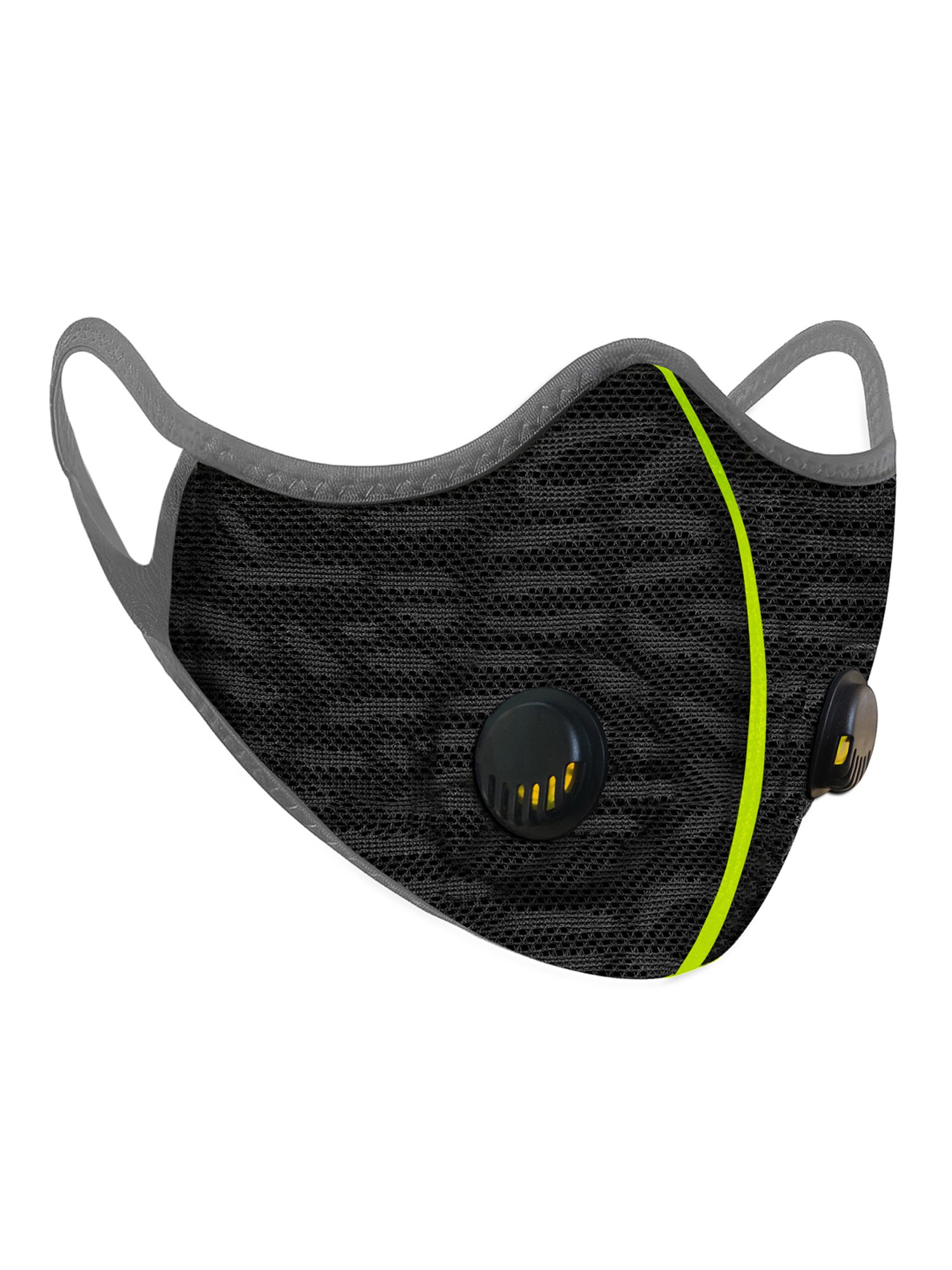 Lioncrown 4 Layered N95 Face Mask with Dural Air Valves - Pack of 2